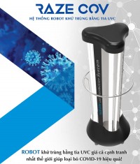 Robot khử khuẩn bằng tia UVC RAZE COV 100